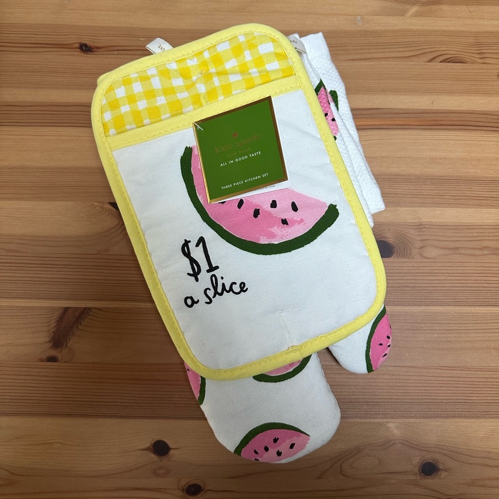 Kate Spade Three Piece Kitchen Set - Watermelon